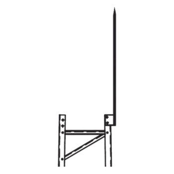 Punta Pararrayo / 96' (2.4 m) / Maciza / Torre TITAN / Herraje Incluido
