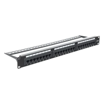 Panel de Parcheo Punchdown / 24 Puertos / Cat6A / 19 Pulgadas (48.26 cm) / 1U / UTP / T568A-T568B