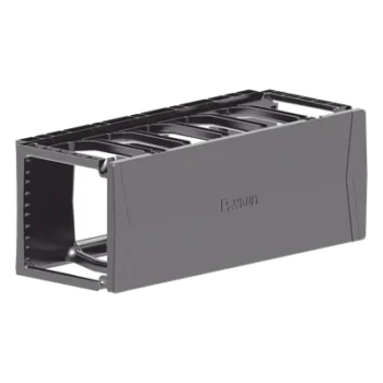 Organizador de Cables Horizontal / Para Rack 19in / 2UR / Cubierta Magnética de Doble Bisagra / Gestión Cat 6 y 6a