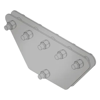Placas Igualadoras para Retenidas / 5 Retenidas / Galvanizado en Inmersión / 20x20x50 cm / Acero ASTM A-36 / Tornillería Incluida