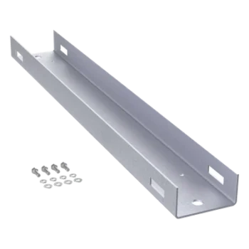 Montaje de Poste / Aluminio Anticorrosión / 1200 mm (3.94 ft) / 25 UR / Rack 19 in / Color Negro