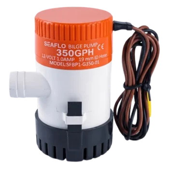 Bomba de Achique / 350 GPH (1325 LPH) / 12V CD / Anti-Airlock / Sellos Herméticos / Filtro Removible