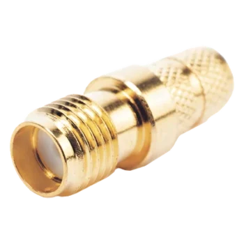 Conector RF / SMA Hembra Inverso / Anillo Plegable / Compatibilidad RG-8/X, LMR-240 / Oro/Oro/Teflón