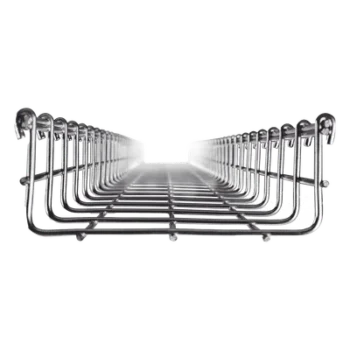 Charola tipo malla / 66 mm peralte / 150 mm ancho / 3 m tramo / Electro zinc / 158 cables Cat6 / 9.84 pies