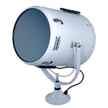 Reflector Marino en Pedestal / Alcance 2 Millas Náuticas / Tambor 10" (25.4 cm) / Carcasa Blanca / Resistente a UV y Salinidad