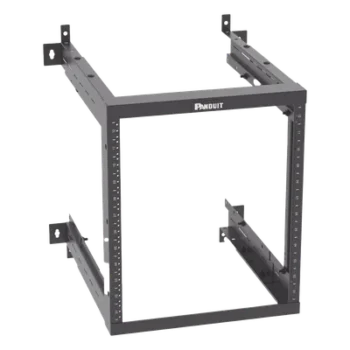 Rack de Montaje en Pared / 19in / Profundidad Ajustable 18-21.5-25in / 12 UR / Rieles Roscados #12-24 Numerados / Acero con Recubrimiento en Polvo