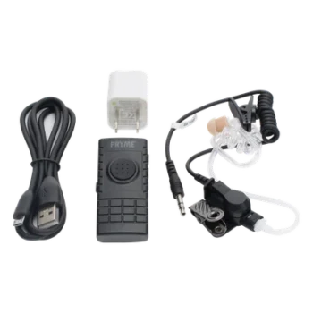 Kit Micrófono Solapa Inalámbrico Bluetooth / PTT Integrado / Tubo Acústico / Conexión Dual / Clip 360°