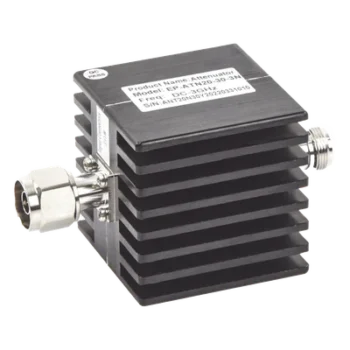 Atenuador en Línea RF / 30 dB / 0-3 GHz / 20 W / VSWR <1.2 / Conector N Macho-Hembra / Uso Interior