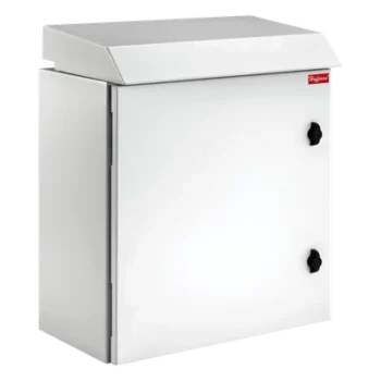 Gabinete Rack 19 UR Tipo 3R Exterior con Ventiladores y Termostato / 36.3" x 23.6" x 24" / Acero Gris RAL 7035
