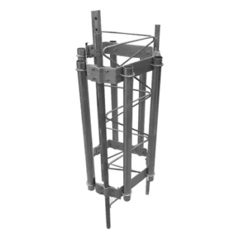 Herraje para antenas sectoriales / 6 posiciones / Acero A-36 / Mástil 2' cal. 18 / Altura 100 cm / 3.28 ft / Galvanizado en caliente / Compatible STZ35G