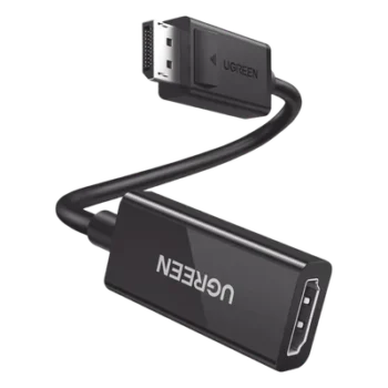 Convertidor DisplayPort a HDMI / 4K@60Hz / 3D / HDR / Blindaje Triple / 25 cm (9.84 ft) / ABS Antiinterferencias