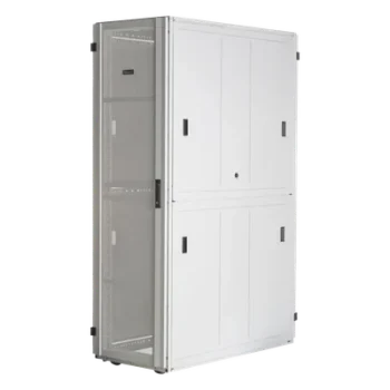 Gabinete para Centros de Datos / 42 UR / 600 mm (23.6 in) Ancho / 1200 mm (47.2 in) Profundidad / Acero / Puertas Perforadas 80% / Blanco