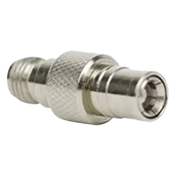 Adaptador en Línea / Conector SMA Hembra a SMB / Cuerpo Bronce Niquelado / Aislante Teflón