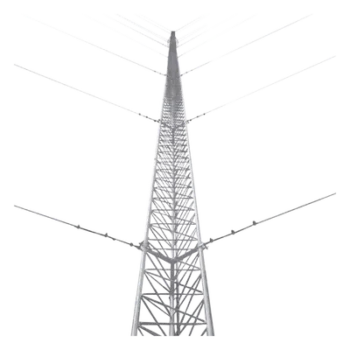 Kit de Torre Arriostrada de Piso / 9 m (29.5 ft) / 3 Tramos / Carga Axial 500 kg / Resistencia Viento 200 km/h / Galvanizado Electrolítico ASTM B-633