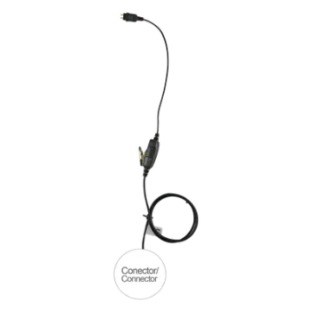 Micrófono de 1 Cable / Serie LOC / Compatible ICOM IC-F4003/4013/2000/4021/4031/4103/4210/4230 / Cables Reforzados con Kevlar / Conector 5 lb