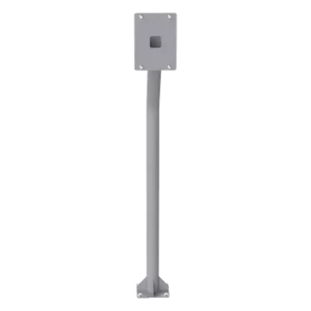 Poste Tubular para Cubierta de Videoportero / Altura 1.2 m (3.9 ft) / Acero Calibre 11 / Recubrimiento Electrostático Gris / Peso 3.1 kg