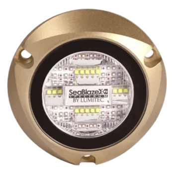 Luz LED Marina Subacuática / Blanco y Azul / 6000 Lúmenes / IP68 / Brone Naval / 10-24 VCD