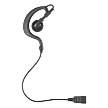 Audífono de Gancho para Radio / Cables Reforzados con Kevlar / Conector 5 lbs / Compatible 1 y 2 Cables / PTT Optimizado