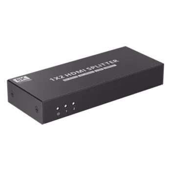 Splitter HDMI / 1x2 / HDMI 2.1 / 8K @ 60 Hz / 4K @ 120 Hz / 48 Gbps / HDR10+ / Dolby Vision / HDCP 2.3