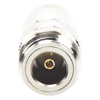 Adaptador RF Coaxial / TNC Macho a N Hembra / Montaje en Línea / Frecuencia 11 GHz / Bronce Niquelado / Contacto Oro / Aislante Teflón