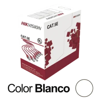 Bobina UTP / Cat5E 24 AWG / 305 m (1000 pies) / 100% Cobre / PVC CM / Interior / PoE / 100 MHz