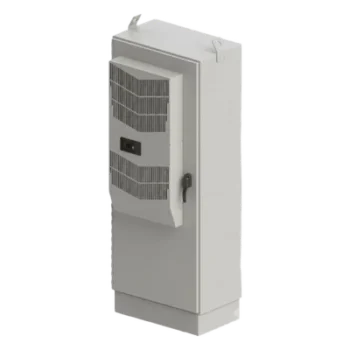 Gabinete para Exterior Tipo 4X Doble Puerta de 43 UR / Aluminio Soldado / 2134 x 762 x 1118 mm (84 x 30 x 44 in) / Exterior IP66 / Montaje Almohadilla / Aire de Precisión / Gris RAL 7035