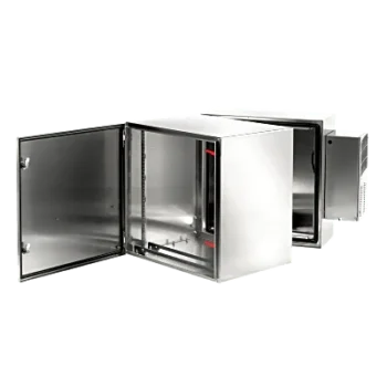 Gabinete de Pared / Bisagra Doble / NEMA 4 4X 12 / Acero Inoxidable 304 / 12U / 24.4 in Alto x 23.6 in Ancho x 31.1 in Fondo / Cepillado #3 / Rack 19"