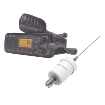 Kit de radio marina con antena de fibra de vidrio / 25W / GPS integrado / IPX4 / Cable 4.5 m (14.8 ft)