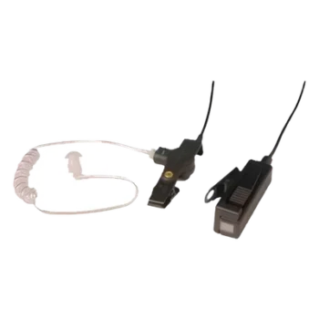 Kit Micrófono-Audífono / 2 Cables / Tubo Acústico / PTT Integrado / Compatible KENWOOD NX/TK Series