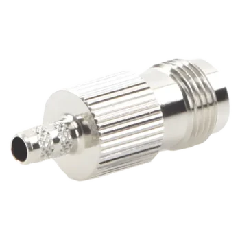 Conector TNC Hembra / Anillo Plegable / RG-58/U, RG-142/U / Bronce Niquelado / Contacto Oro / Aislante Delrin
