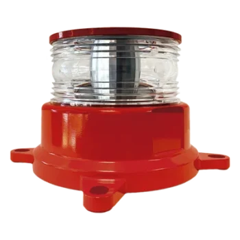 Baliza LED de Intensidad Media / 2000cd Rojo + 246mW/sr IR / 360°H + 3°V / AC-DC 120-240V / GPS / ADSL / -55°C a +55°C / 807 pies Equivalente