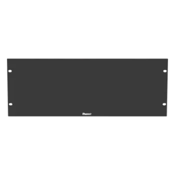 Tapa Ciega para Rack / 19in / 4UR / Acero / Plano / Negro / 1.58 x 0.58 ft