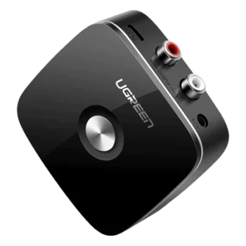 Receptor de Audio Bluetooth / Bluetooth 5.0 con EDR / Salida Dual 3.5mm y RCA / Alcance 10 m (32.8 ft) / 8 Horas de Batería / Reconexión Automática