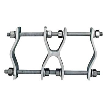 Kit de Montaje Tipo Pipa / Acero Galvanizado / Diámetro 31.8 mm a 88.9 mm / Intemperie / Peso 3.2 kg / Color Plata