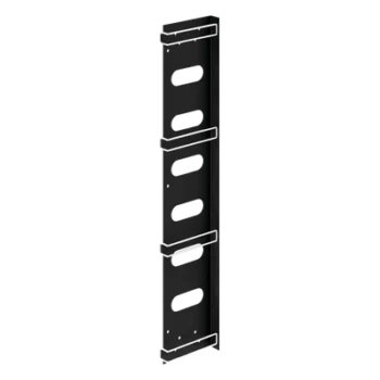 Organizador de Cables Vertical / Acero / Negro / Gabinetes Sísmicos / Kit 3 Piezas / Velcro 8 pulg (203 mm)