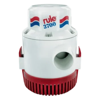 Bomba de Achique Sumergible / 3,700 GPH / 24V CD / Ejes de Acero Inoxidable / Protección Térmica / Grado Marino