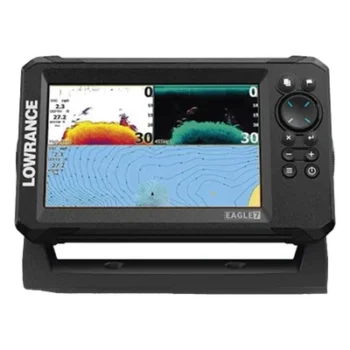 Ecosonda / Pantalla IPS 7 pulgadas / CHIRP + DownScan / 50-200 y 455-800 kHz / 0.67 kg / 8.9 x 5.5 x 3.3 pulgadas
