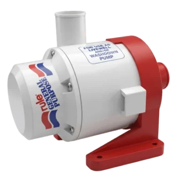 Bomba de Achique Sumergible / 12V CD / 3,800 GPH / Ejes de Acero Inoxidable / Protección Térmica TCO / Certificación CE e ISO 8849