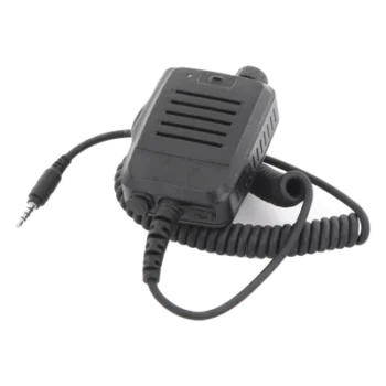 Micrófono-Bocina de Solapa / Conector Jack 3.5 mm / Diseño Compacto / Radiocomunicación Discreta / Ambientes Ruidosos