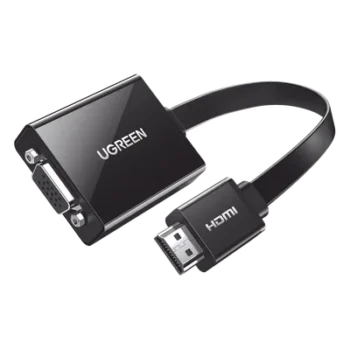 Adaptador HDMI a VGA / 1080P@60Hz / Audio 3.5mm / Alimentación Micro USB / Cable 0.82 ft / Plug & Play