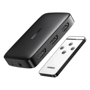 Conmutador HDMI / 3 Entradas a 1 Salida / 4K@30Hz / 3D / Control Remoto IR / Indicador LED