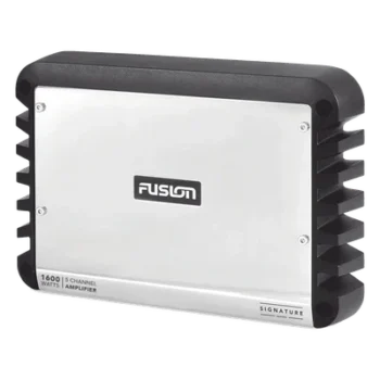Amplificador náutico / 5 canales / 1600 W pico / Clase D / 4 altavoces + 1 subwoofer / 11.81' x 8.27' x 1.97'