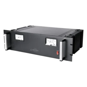 Fuente de poder lineal regulada / 13.8VCC / 37A continua / 50A máxima / Cargador 4A / Rack 19" / 1.58 x 0.44 x 1.04 ft