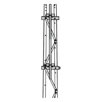 Mástil para Torre / 2-3/8" / 1.8 m (5.9 ft) / Secciones 1 a 3 / Montaje en Cara
