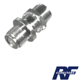 Adaptador de Chasis / Doble N Hembra / Montaje Frontal Doble D Plano / Cuerpo Plateado / Hermético