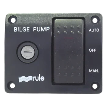 Switch de Panel / Control Manual 3 Posiciones / Portafusibles Integrado / Indicador LED Rojo / 73 mm x 60 mm / 0,07 kg