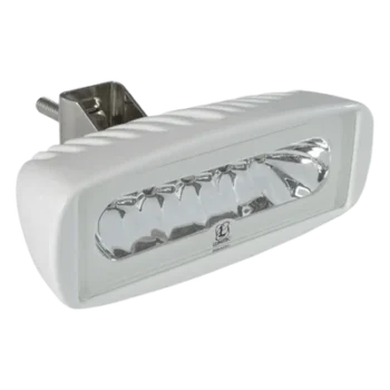 Luz led marina Caprera2 con bracket, emite luz color blanco y azul de 1000 lúmenes, fabricado bajo norma de protección IP67.