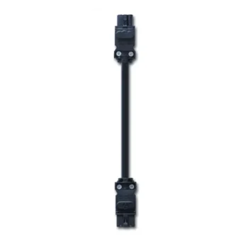 Cable de Unión para Lámparas LED / Conexión Daisy Chain hasta 4 Unidades / 60 cm / 3 Polos / Voltaje Universal 100-240V AC / Sistema Clic sin Herramientas