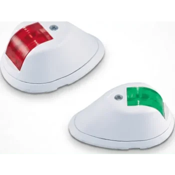 Set de Luces de Navegación Verticales / USCG 2 Millas Náuticas / Rojo y Verde / Hasta 20 m (65.6 ft) / LED 12 VDC / 8 W