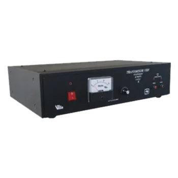 Transmisor de TV / 10 W RMS / VHF Canales 2-13 / Ajuste Frontal 0-10 W / RCA A/V / 50Ω UHF / 110-220 VAC